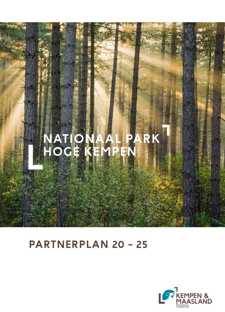 Cover Partnerplan Nationaal Park Hoge Kempen